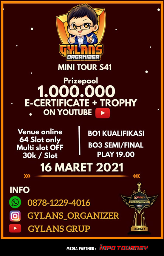 turnamen ml mlbb mole mobile legends maret 2021 gylans mini season 41 poster