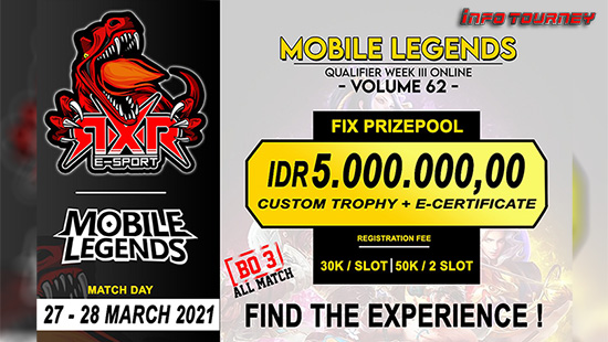 turnamen ml mlbb mole mobile legends maret 2021 rxr season 62 week 3 logo