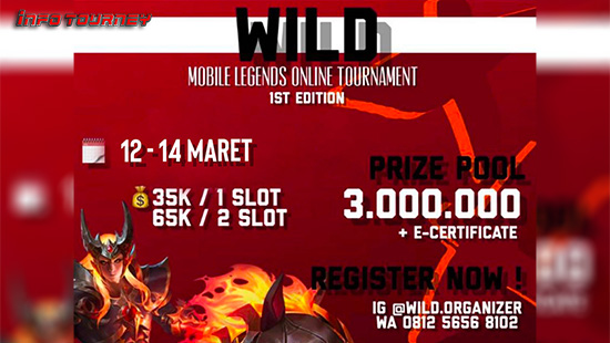 turnamen ml mlbb mole mobile legends maret 2021 wild organizer season 1 logo