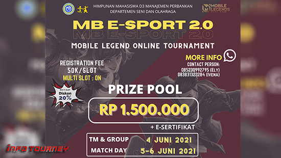 turnamen ml mlbb mole mobile legends juni 2021 mb esport 2 0 logo