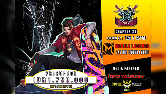 turnamen ml mlbb mole mobile legends mei 2021 dgx esport season 36 logo