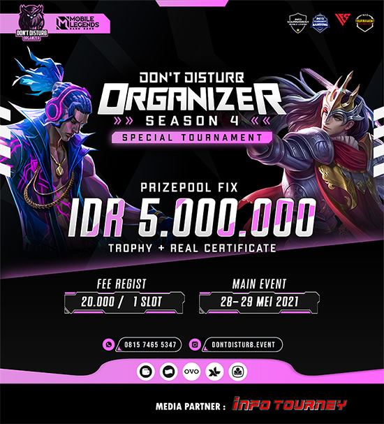 turnamen ml mlbb mole mobile legends mei 2021 dont disturb season 4 poster