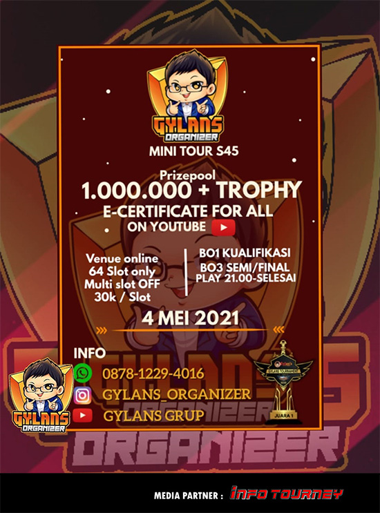 turnamen ml mlbb mole mobile legends mei 2021 gylans mini season 45 poster