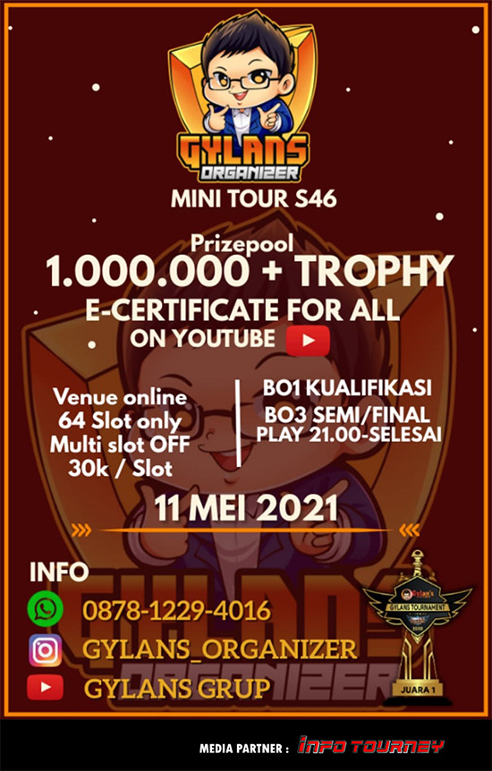 turnamen ml mlbb mole mobile legends mei 2021 gylans mini season 46 poster
