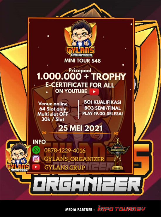turnamen ml mlbb mole mobile legends mei 2021 gylans mini season 48 poster