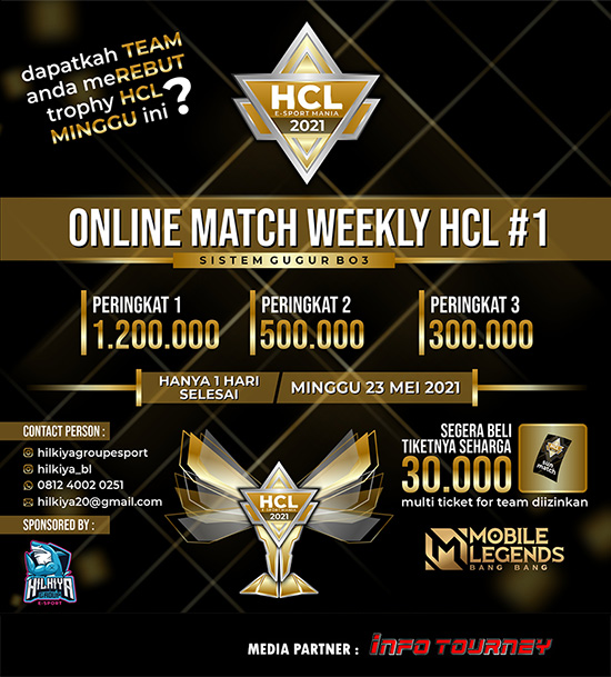 turnamen ml mlbb mole mobile legends mei 2021 hcl 1 2021 poster