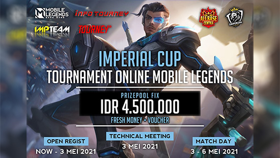 turnamen ml mlbb mole mobile legends mei 2021 imperrial cup season 1 logo