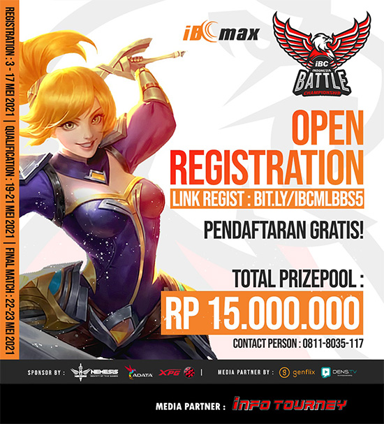 turnamen ml mlbb mole mobile legends mei 2021 indonesia battle championship season 5 poster