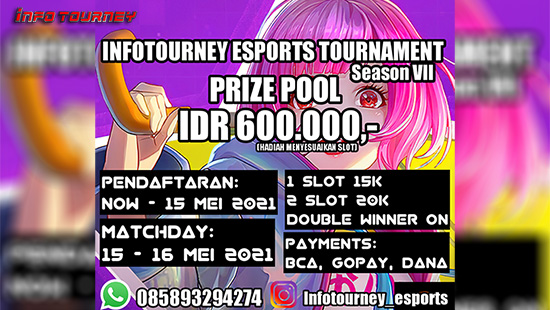 turnamen ml mlbb mole mobile legends mei 2021 infotourney esports season 7 logo