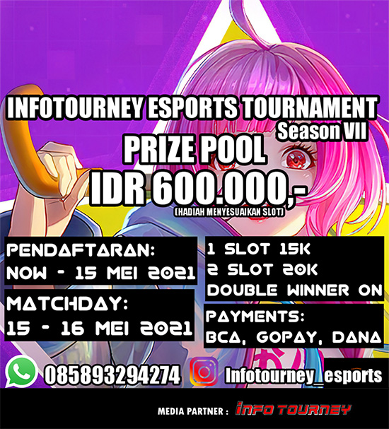 turnamen ml mlbb mole mobile legends mei 2021 infotourney esports season 7 poster