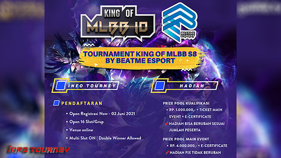 turnamen ml mlbb mole mobile legends mei 2021 king of mlbb season 8 logo