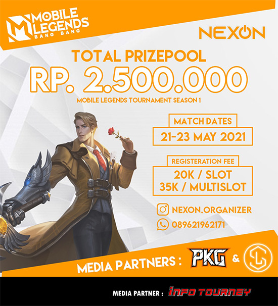 turnamen ml mlbb mole mobile legends mei 2021 nexon season 1 poster