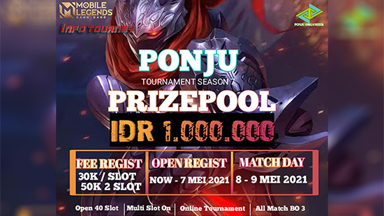 turnamen ml mlbb mole mobile legends mei 2021 ponju organizer season 7 logo