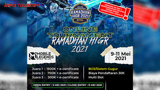 turnamen ml mlbb mole mobile legends mei 2021 ramadhan cup higr 2021 logo