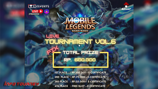 turnamen ml mlbb mole mobile legends mei 2021 redhat season 6 logo