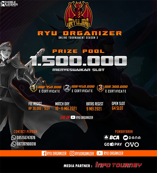 turnamen ml mlbb mole mobile legends mei 2021 ryu organizer season 3 poster