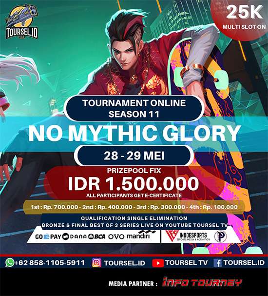 turnamen ml mlbb mole mobile legends mei 2021 toursel id season 11 poster