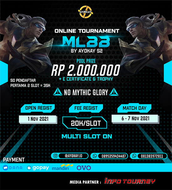 turnamen ml mlbb mole mobile legends november 2021 ayokay season 2 poster