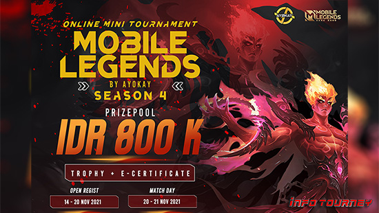 turnamen ml mlbb mole mobile legends november 2021 ayokay season 4 logo