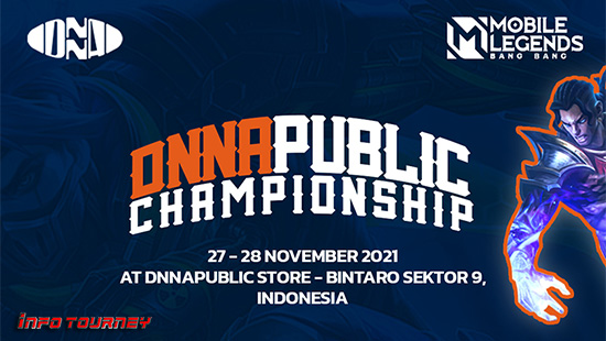 turnamen ml mlbb mole mobile legends november 2021 dnna public championship logo