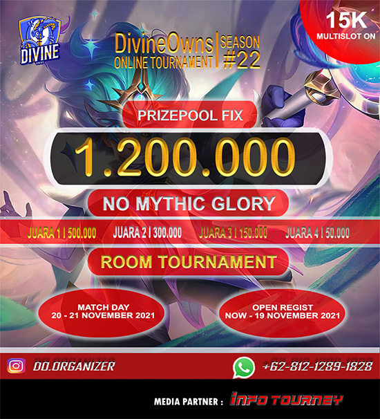 turnamen ml mlbb mole mobile legends november 2021 do organizer season 22 poster