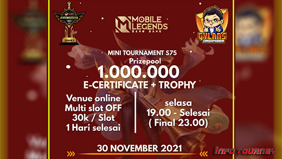 turnamen ml mlbb mole mobile legends november 2021 gylans mini season 75 logo