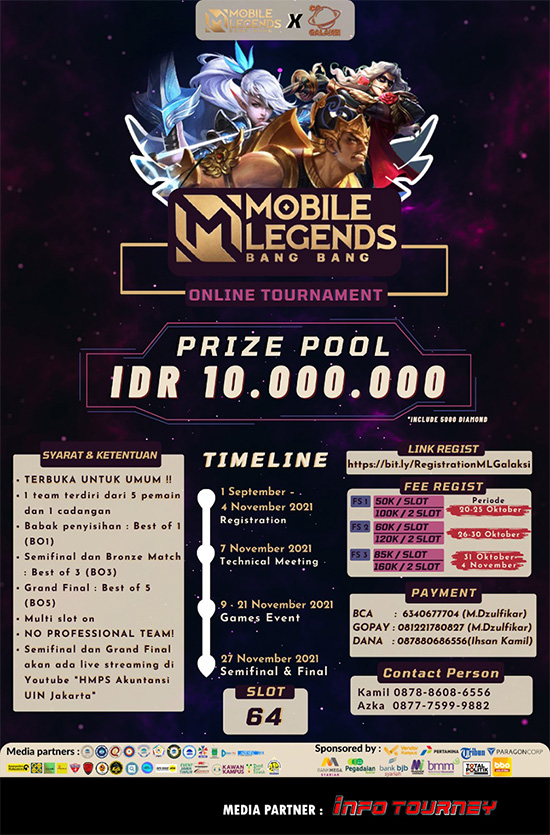 turnamen ml mlbb mole mobile legends november 2021 galaksi 2021 poster