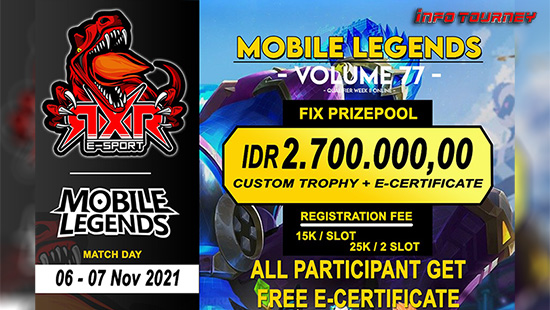 turnamen ml mlbb mole mobile legends november 2021 rxr season 77 week 2 logo