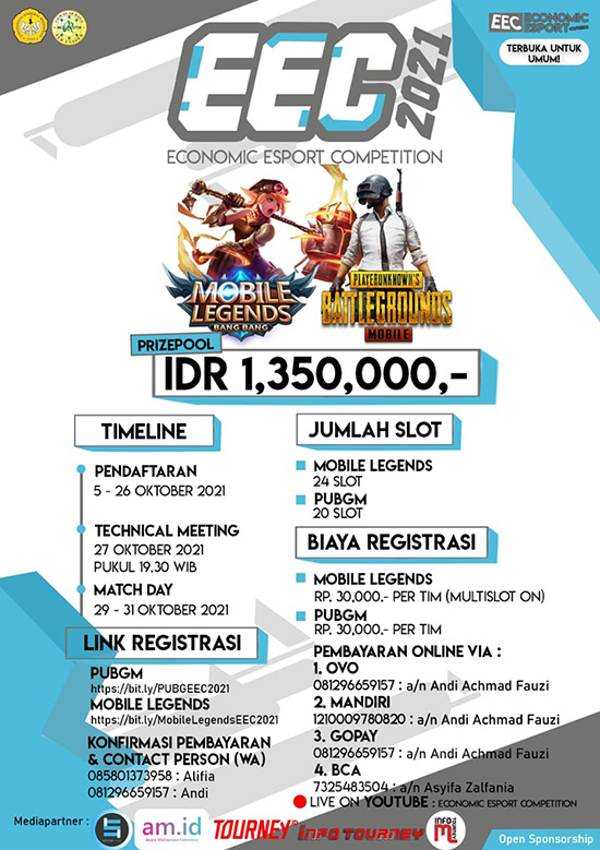 turnamen ml mlbb mole mobile legends oktober 2021 eec 2021 poster