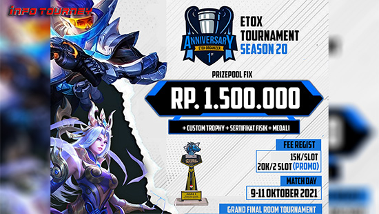 turnamen ml mlbb mole mobile legends oktober 2021 etox organizer season 20 logo