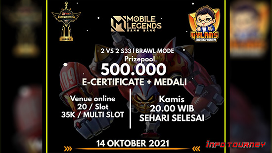 turnamen ml mlbb mole mobile legends oktober 2021 gylans 1vs1 season 33 logo