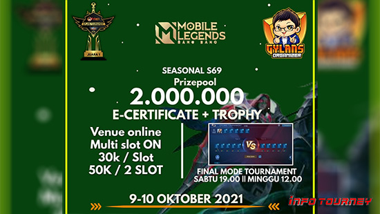turnamen ml mlbb mole mobile legends oktober 2021 gylans season 69 logo