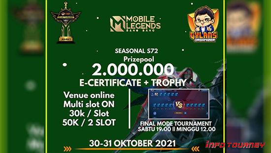 turnamen ml mlbb mole mobile legends oktober 2021 gylans season 72 logo