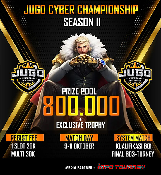 turnamen ml mlbb mole mobile legends oktober 2021 jugo cyber championship season 2 poster