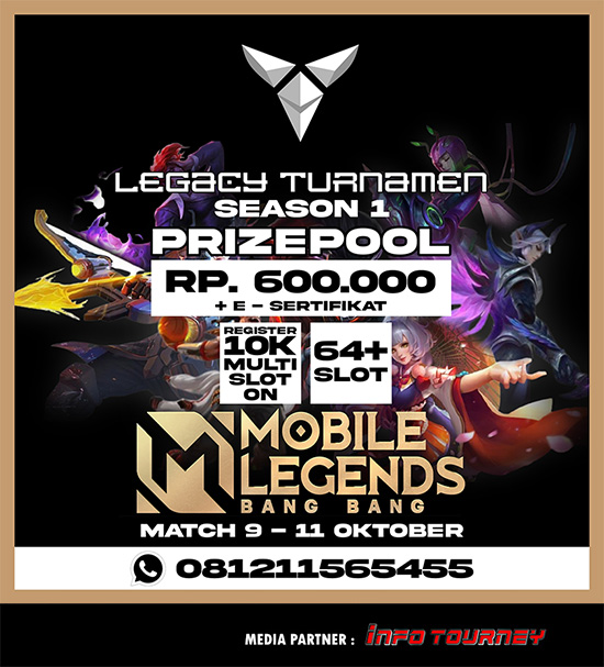 turnamen ml mlbb mole mobile legends oktober 2021 legacy season 1 poster