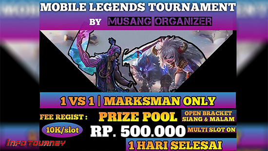 turnamen ml mlbb mole mobile legends oktober 2021 musang organizer 1vs1 logo