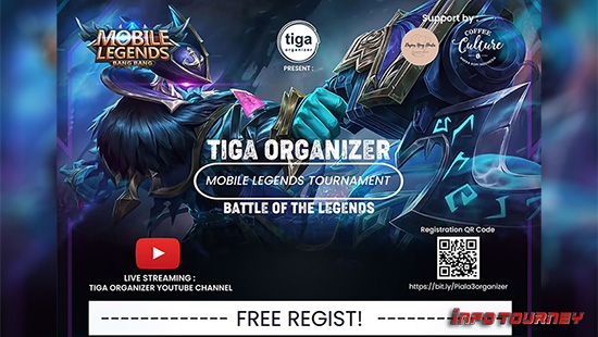 turnamen ml mlbb mole mobile legends oktober 2021 tiga organizer logo