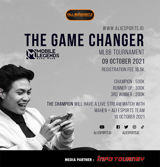 turnamen ml mlbb mole mobile legends oktober 2021 game changer poster