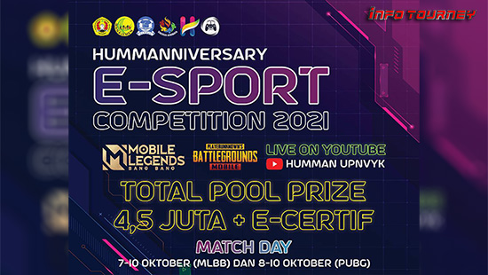 turnamen ml mlbb mole mobile legends oktober 2021 hummanniversary esport competition logo