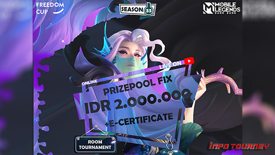 turnamen ml mlbb mole mobile legends september 2021 freedom cup season 33 logo