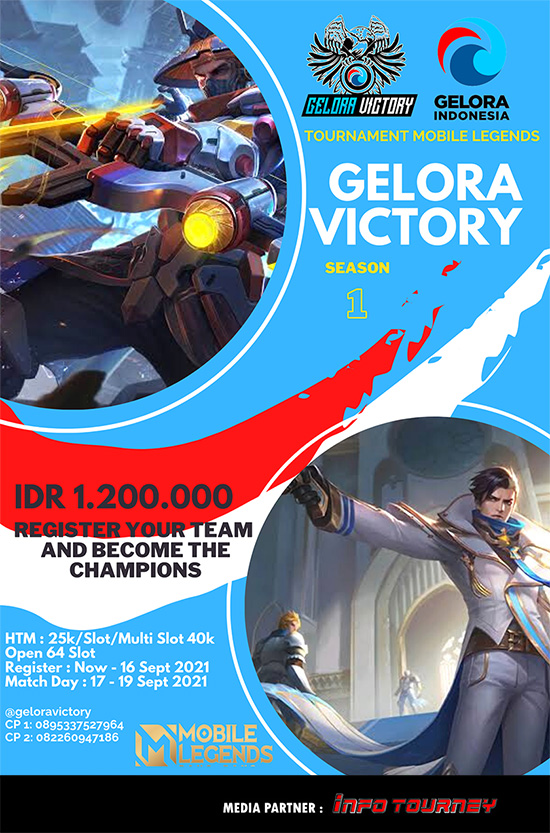 turnamen ml mlbb mole mobile legends september 2021 gelora victory season 1 poster