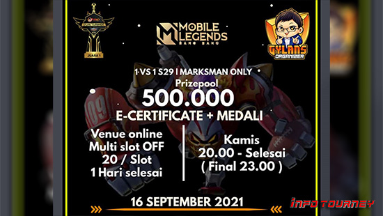 turnamen ml mlbb mole mobile legends september 2021 gylans 1vs1 season 29 logo