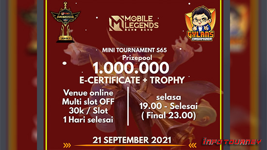 turnamen ml mlbb mole mobile legends september 2021 gylans mini season 65 logo