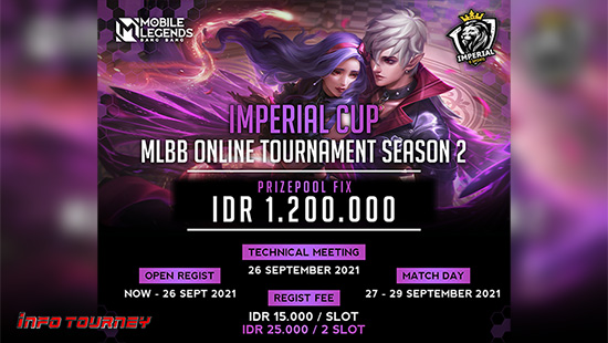 turnamen ml mlbb mole mobile legends september 2021 imperial cup season 2 logo