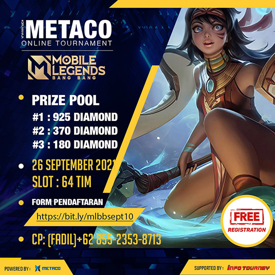 turnamen ml mlbb mole mobile legends september 2021 metaco september season 10 poster