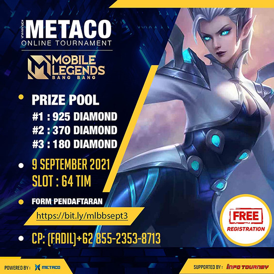 turnamen ml mlbb mole mobile legends september 2021 metaco september season 3 poster