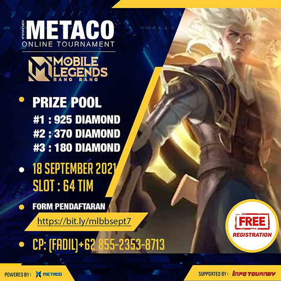 turnamen ml mlbb mole mobile legends september 2021 metaco september season 7 poster