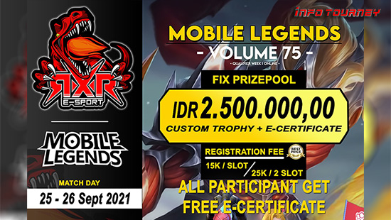 turnamen ml mlbb mole mobile legends september 2021 rxr season 75 week 1 logo