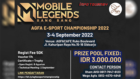 turnamen ml mlbb mole mobile legends september 2022 agfa esport championship logo