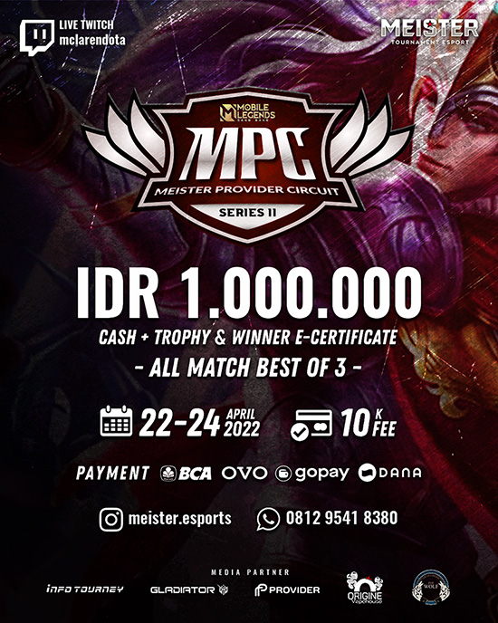 turnamen ml mlbb mole mobile legends april 2022 meister pro circuit season 11 poster